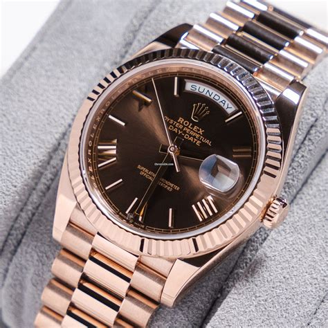 rose gold rolex anniversary|rolex day date 40 price.